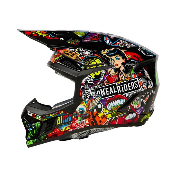 Casco de motocross juvenil O'Neal 3SRS Crank ECE22.06 o casco de moto Quin Ready MX