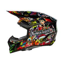 Capacete de Motocross Juvenil O'Neal 3SRS Crank ECE22.06 / Pronto para Quin Capacete de Moto MX