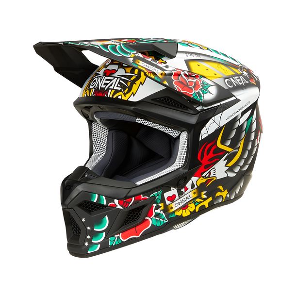 Motocross Youth Helm O'Neal 3SRS Inked ECE22.06 / Quin ready Motorradhelm MX – Bild 3