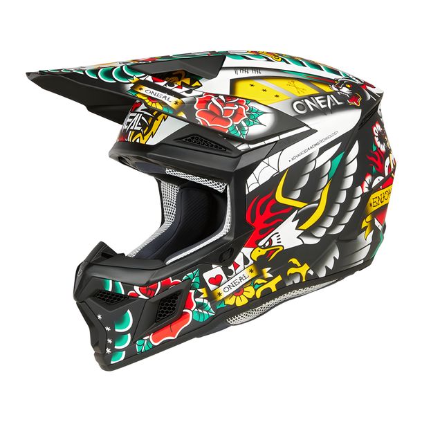 Motocross Youth Helm O'Neal 3SRS Inked ECE22.06 / Quin ready Motorradhelm MX – Bild 2
