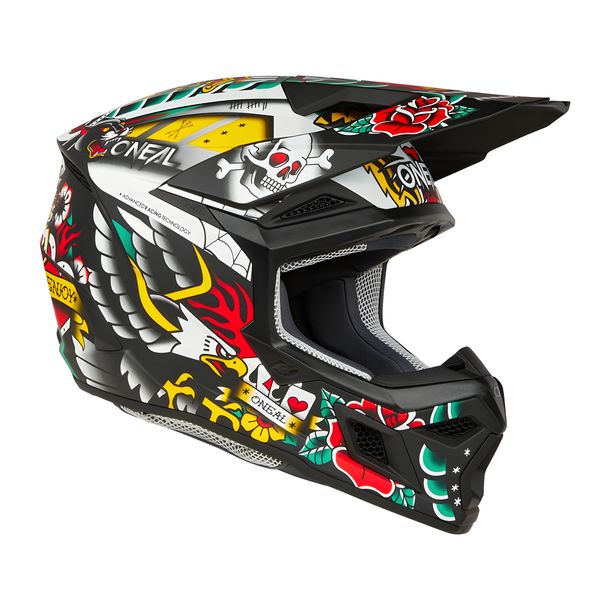 Motocross Youth Helm O'Neal 3SRS Inked ECE22.06 / Quin ready Motorradhelm MX – Bild 5