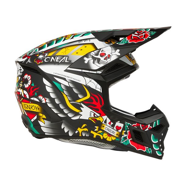 Motocross Youth Helm O'Neal 3SRS Inked ECE22.06 / Quin ready Motorradhelm MX – Bild 4