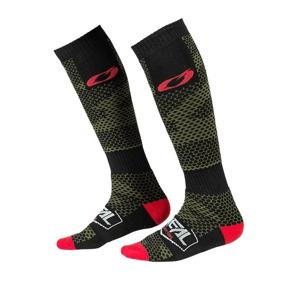 PRO MX O'Neal COVERT socks black/green (One Size) MTB MX Motocross
