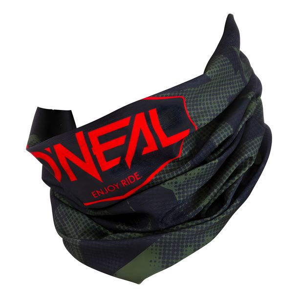 Calentador de cuello O'Neal COVERT negro/verde MTB MX motocross