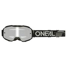 O'Neal B-10 Solid Black Silver Mirror Goggle MX MTB Motocross Trailbril