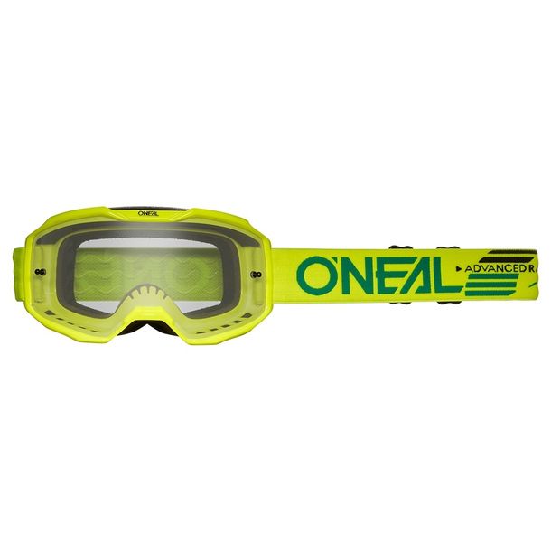Lunettes transparentes O'Neal B-10 Solid jaune fluo