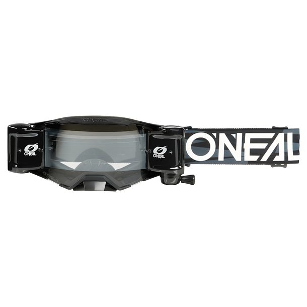 Crossbrille MX O'Neal B-33 ROLL OFF Goggle ICTUS Schwarz / Weiß - clear MTB Trail MTB Motocross – Bild 1