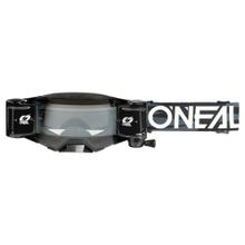 Crossbrille MX O'Neal B-33 ROLL OFF Goggle ICTUS Schwarz / Weiß - clear MTB Trail MTB Motocross