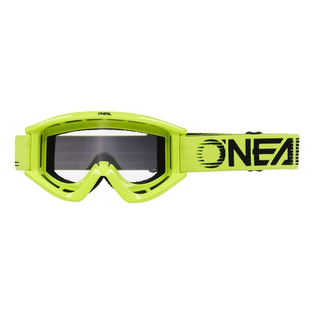O'Neal B-Zero neon yellow Clear Goggle MX MTB Motocross Trail Goggles
