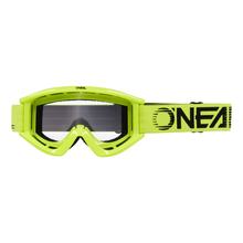 Crossbrille O'Neal B-Zero neon yellow Clear Goggle MX MTB Motocross Trail Brille