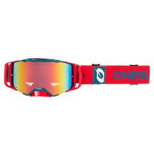 Crossbrýle O'Neal B-33 BOLD red/blue Radium red Brýle MX MTB Motocross Trail Brýle