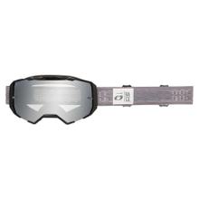 Crossbrille O'Neal B-22 Static gray silver mirror Brýle MX MTB Motocross Trail Brýle
