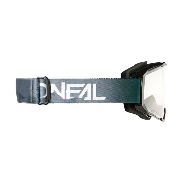 Crossbrille O'Neal B-22 Covert gray/green Clear Goggle MX MTB Motocross Trail Brille – Bild 2