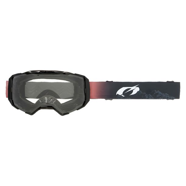 Gafas de motocross y motocross O'Neal B-22 Covert, negras y rojas