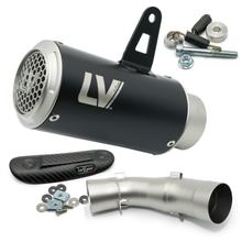 Koncový tlumič LeoVince LV CORSA S RACING Black Edition nerezová ocel černá & karbonový tepelný štít pro KTM Duke / R 990 r. v. 2024 - 2026 E5+ / RC R 990 r. v. 2026 E5+