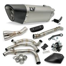 Kompletní výfukový systém LeoVince LV-14 R RACING Titanium, karbová koncovka a tepelný štít pro Triumph Street Triple 765 R / RS / A2 / MOTO2™ EDITION / RX Rok výroby 2023 - 2026 E5 / E5+