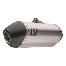 Koncový tlumič LeoVince LV-14 s homologací, nerezová ocel, karbonová koncovka pro BMW F 750 / 850 GS / Adventure r.v. 2018 - 2024 E4 / E5 / BMW F 800 / 900 GS / Adventure r.v. 2024 - 2026 E5+