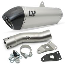 Einddemper LeoVince LV-14 RACING Titanium, Carbon kap voor BMW F 750 / 850 GS / Adventure bj. 2018 - 2024 E4 / E5 / BMW F 800 / 900 GS / Adventure bj. 2024 - 2026 E5+