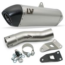 Tłumik końcowy LeoVince LV-14 RACING stal nierdzewna, końcówka z karbonu dla BMW F 750 / 850 GS / Adventure r. 2018 - 2024 E4 / E5 / BMW F 800 / 900 GS / Adventure r. 2024 - 2026 E5+