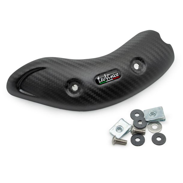 Hitzeschild LeoVince Auspuffabdeckung Carbon für BMW F 750 / 850 GS / Adventure Bj. 2018 - 2024 E4 / E5 / BMW F 800 / 900 GS / Adventure Bj. 2024 - 2026 E5+