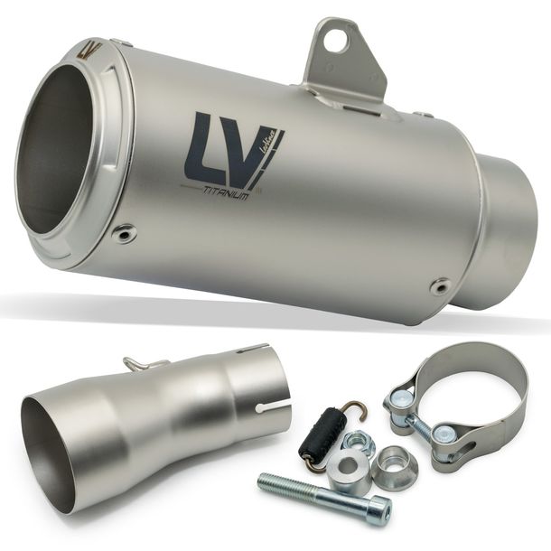 Endschalldämpfer LeoVince LV CORSA RACING Titanium, Edelstahl Kappe für Honda CB 1000 R Neo Sports Café Bj. 2018 - 2024 E4 / E5