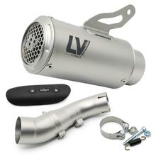 Koncový tlumič LeoVince LV CORSA S s homologací, Titanium, nerezová koncovka & karbonový tepelný štít pro Kawasaki Z 900 A2 Bj. 2018 - 2024 E4 / E5 / Bj. 2025 - 2026 E5+ / Z 900 Bj. 2017 - 2019 E4 / Bj. 2025 - 2026 E5+