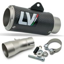 Koncový tlumič LeoVince LV CORSA RACING Carbon, nerezová koncová kaple pro Honda CB 1000 R Neo Sports Café r. v. 2018 - 2024 E4 / E5