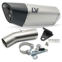 Tłumik końcowy LeoVince LV-14 R z homologacją, tytan, końcówka karbonowa dla Honda CB 750 Hornet rocznik 2023 - 2024 E5 / rocznik 2025 - 2026 E5+