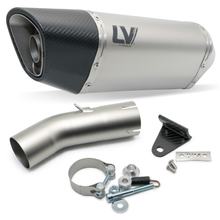 Tłumik końcowy LeoVince LV-14 R RACING Titanium, nakładka węglowa do Honda CB 750 Hornet Rok prod. 2023 - 2024 E5 / Rok prod. 2025 - 2026 E5+