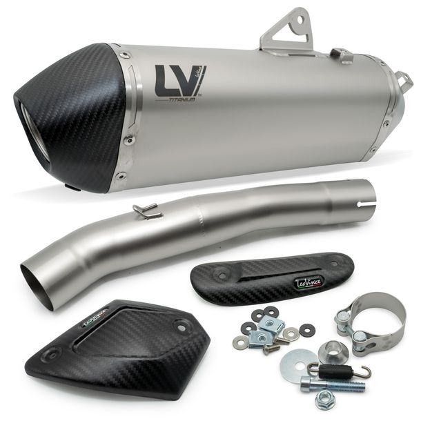 Endschalldämpfer LeoVince LV-14 RACING Titanium, Carbon Kappe & Hitzeschild für Yamaha Ténéré 700 / World Raid / Rally Edition / Extreme Edition / Explore Edition 2019 - 2020 E4 / 2021 - 2024 E5 / 2025 - 2026 E5+
