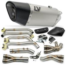 Kompletny układ wydechowy LeoVince LV-14 R RACING Titanium, końcówka węglowa i osłona termiczna do Honda CB 650 R Neo Sports Café Rok produkcji 2019 - 2026 E4 / E5 / E5+ / CBR 650 R Rok produkcji 2019 - 2026 E4 / E5 / E5+