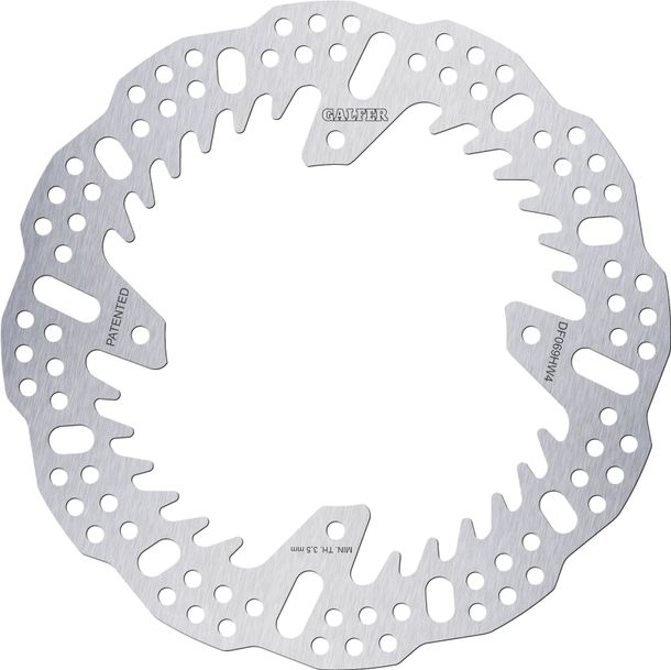 Bremsscheibe Galfer DF069HW4 SHARK® mit ECE R90 Zulassung, starr hinten 240x4mm für Honda CR R CRF X RX, HM CRE F L Rally 125 - 500 ccm Bj. 2002 - 2024