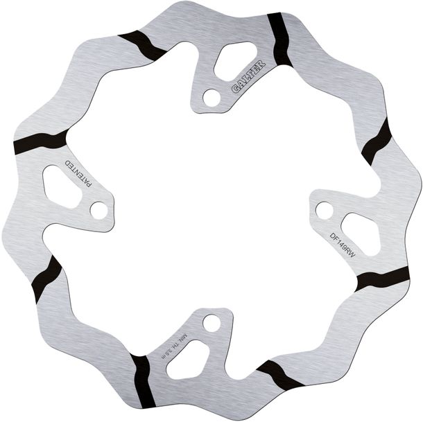 Bremsscheibe Galfer DF149RW WAVE® Racing Grooved mit ECE R90 Zulassung, starr hinten 250x4mm für Kawasaki KX F 250 / 450 ccm Bj. 2019 - 2023