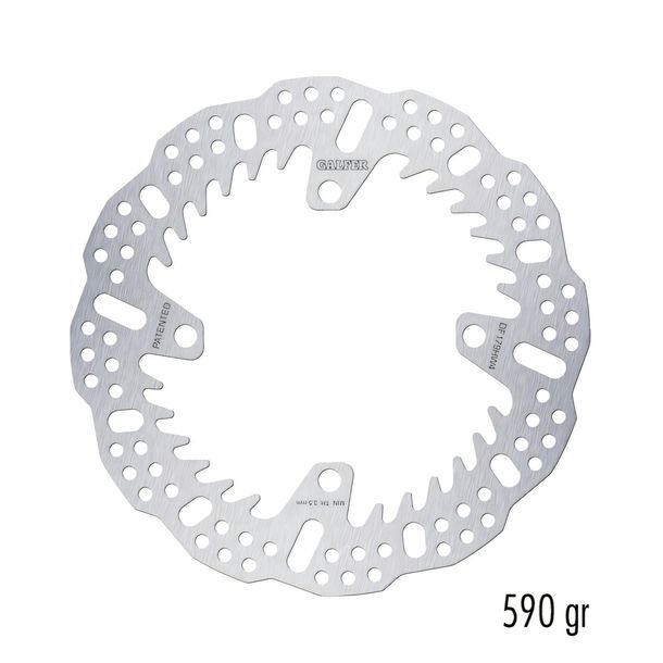 Remschijf Galfer DF179HW4 SHARK® met ECE R90 goedkeuring, vast achter 240x4mm voor Kawasaki KLX R KX F, Suzuki RM-Z 125 - 450 ccm bouwjaar 2003 - 2025