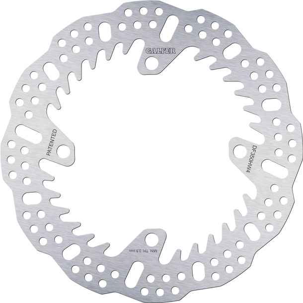 Remschijf Galfer DF350HW4 SHARK® met ECE R90-goedkeuring, stijf achter 240x4mm voor Suzuki RM-Z RMX Z 250 / 450 ccm Bouwjaar 2005 - 2024