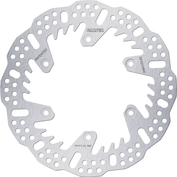 Remschijf Galfer DF531HW4 SHARK® met ECE R90-goedkeuring, stijf achter 240x4mm voor Fantic Motor XEF Trail, Yamaha YZ F XX Cross 125 - 450 ccm Bouwjaar 2020 - 2025