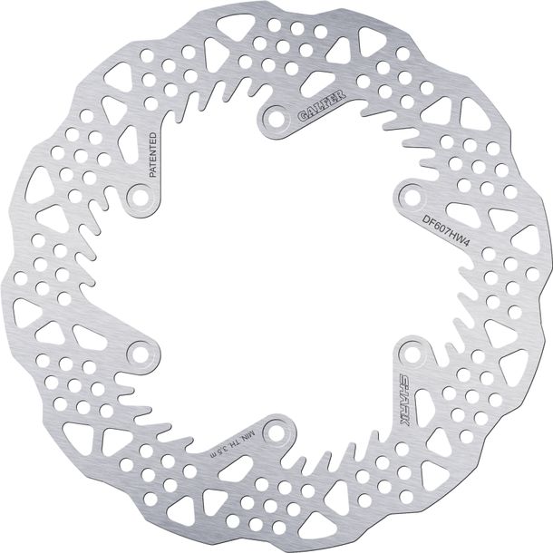 Bremsscheibe Galfer DF607HW4 SHARK® mit ECE R90 Zulassung, starr hinten 220x4mm für Gas MC F, Husaberg FE Husqvarna FC TC TE KTM Duke EGS EXC Sixdays 85 - 650 ccm