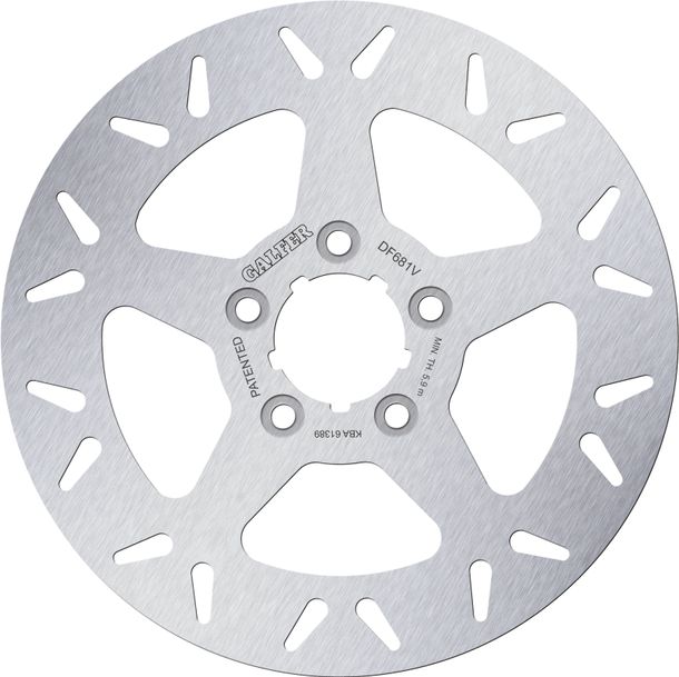 Bremsscheibe Galfer DF681V ROUND mit ECE R90 Zulassung, starr hinten 292x6,4mm für Harley Davidson FLHTKSE Limited CVO FLHXI EFI Street Glide FLHXSE FLS Softail SLM FLSTC Fat Bj. 1999 - 2023