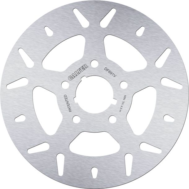 Disque de frein Galfer DF691V ROUND avec homologation ECE R90, rigide arrière 254x5mm pour Harley Davidson XR 1200 ccm Année 2008 - 2013, Harley Davidson XR 1200 ccm Année 2008 - 2013