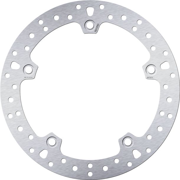 Remschijf Galfer DF701V ROUND met ECE R90-goedkeuring, stijf achter 276x5mm voor BMW R RT CL K Sport GS Paris Dakar 850 - 1200 ccm Bouwjaar 1992 - 2009, BMW R RT CL K Sport GS Paris Bouwjaar 1992 - 2009