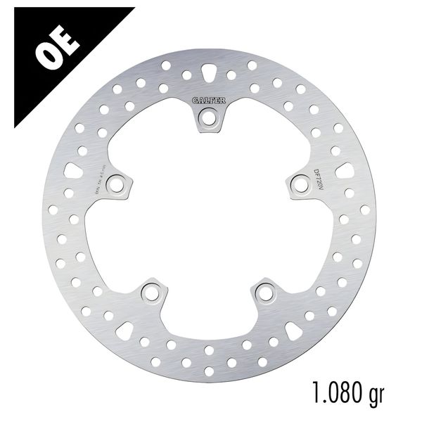 Remschijf Galfer DF720V ROUND met ECE R90 goedkeuring, vast achter 276x5mm voor BMW R GT Adventure RS RT LC ESA GS 1200 - 1300 ccm bouwjaar 2013 - 2025