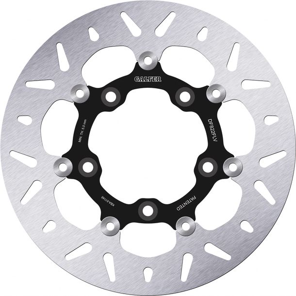 Bremsscheibe Galfer DF822FLV ROUND mit ECE R90 Zulassung, schwimmend hinten 300x5mm für Harley Davidson VRSCA V-Rod VR1 VRSCAW VRSCDX Night-Rod Special VRSCF Muscle VRSCR Street-Rod Bj. 2005 - 2015