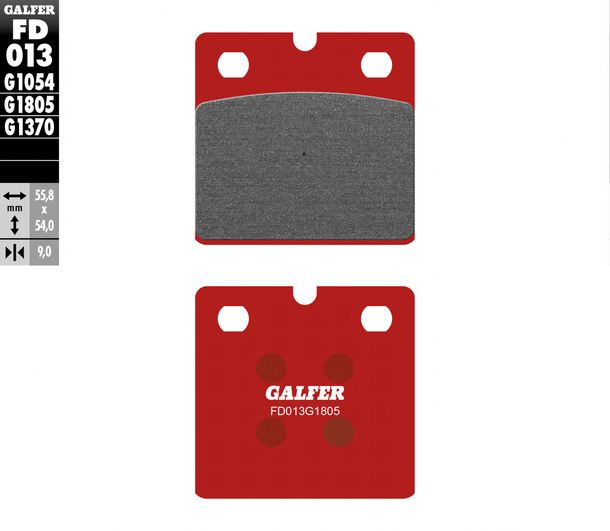 Bremsbeläge Galfer FD013G1805 Semi-Metall OFFROAD / TRIAL hinten für BMW K LT RS 75 C K1 16V R 100 CS CL.Sport RT, Ducati 7 SS Moto Guzzi California