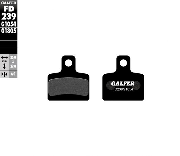 Bremsbeläge Galfer FD239G1054 Semi-Metall hinten für Scorpa SY 250 ccm Bj. 2000 - 2004