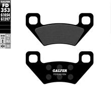 Remblokken Galfer FD353G1054 Halfmetaal achter voor Arctic Cat 2x4 Bear 4x4 FIS H1 ATM Thundercat, Polaris Hawkeye TRV TBX Diesel 250 - 1000 ccm