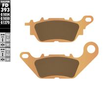 Remblokken Galfer FD393G1370 Gesinterd metaal STREET achter voor Yamaha N-Max 125 / 155 ccm