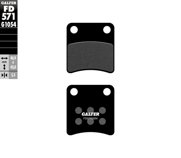 Remblokken Galfer FD571G1054 Halfmetaal achter voor BMW C Sport ABS Highline Evolution Elektrik, Honda CTX N VFR F FA X Crosstourer X-ADV Kymco MAXXER