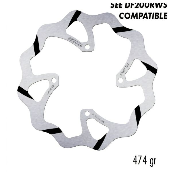 Bremsscheibe Galfer DF208RW WAVE® Racing Grooved mit ECE R90 Zulassung, starr vorne 270x3mm für Kawasaki KX F 250 / 450 ccm Bj. 2015 - 2025, Kawasaki KX F 250 / 450 ccm Bj. 2015 - 2025