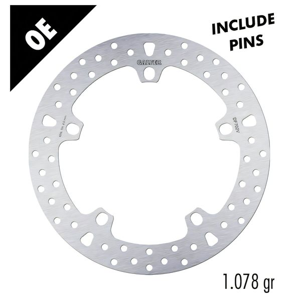 Bremsscheibe Galfer DF702V ROUND mit ECE R90 Zulassung, starr vorne 305x4,5mm für BMW R GS HP2 Enduro 1200 ccm Bj. 2005 - 2009