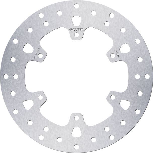 Bremsscheibe Galfer DF704V ROUND mit ECE R90 Zulassung, starr vorne 220x4mm für Piaggio Zip DT New Special Edition, Vespa S 1 Free 3V GTV Liberty 2 2V GT RST Gran Turismo 50